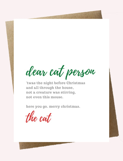 Dear Cat Person